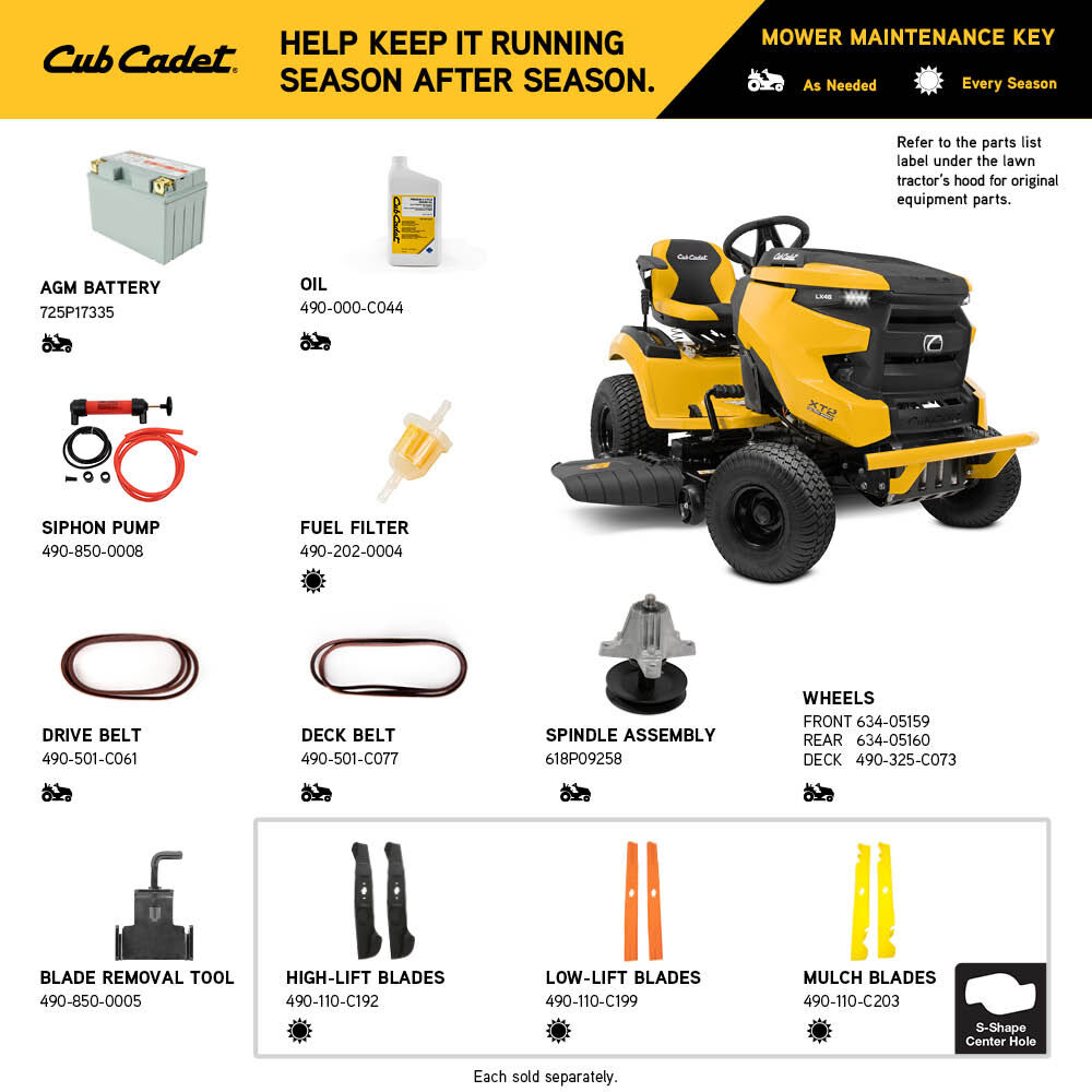 Cub cadet xt1 on sale blade removal