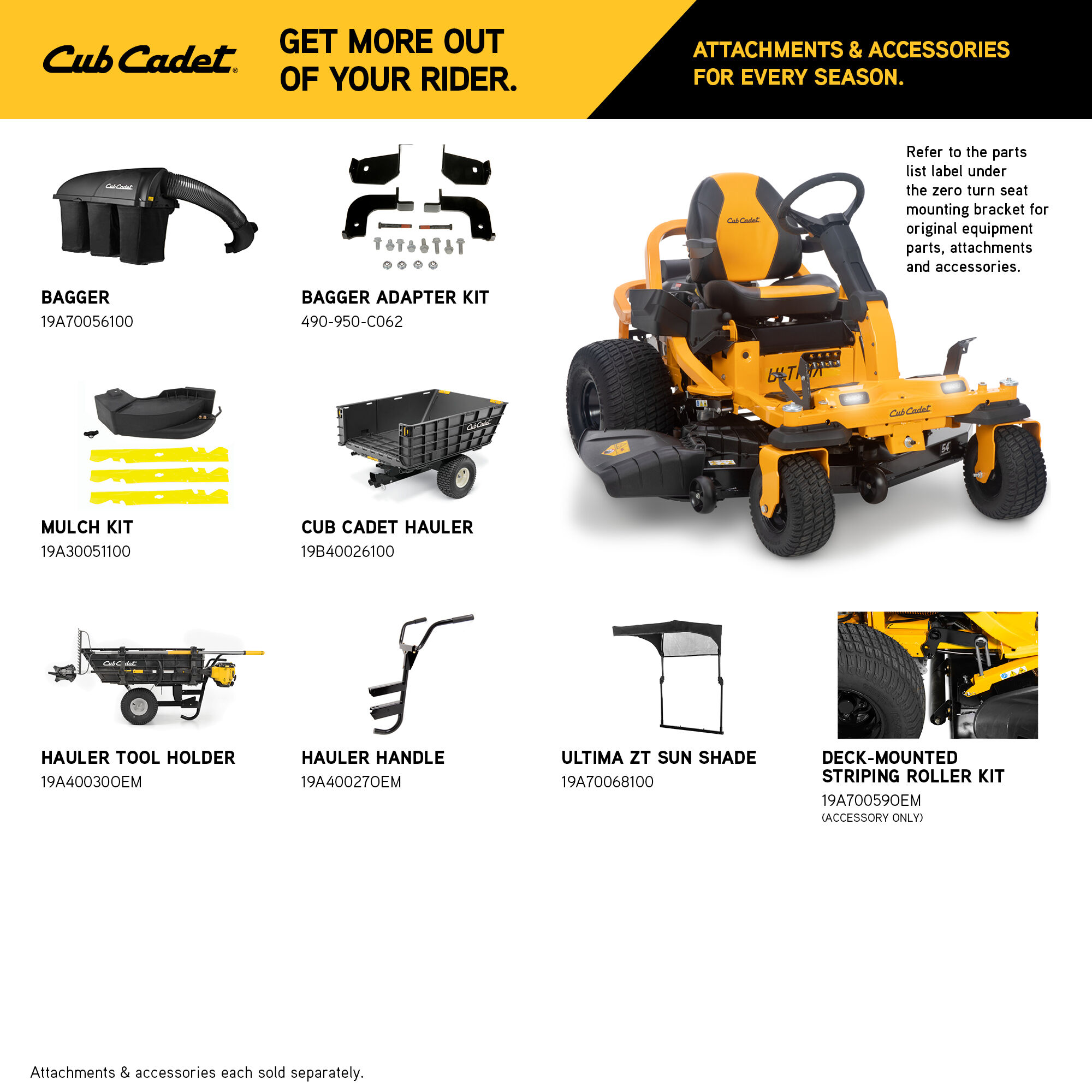 Cub cadet lawn hotsell mower parts cheap