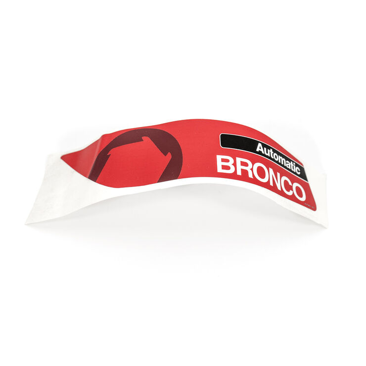 LABEL-RIDER HOOD BRONCO RH