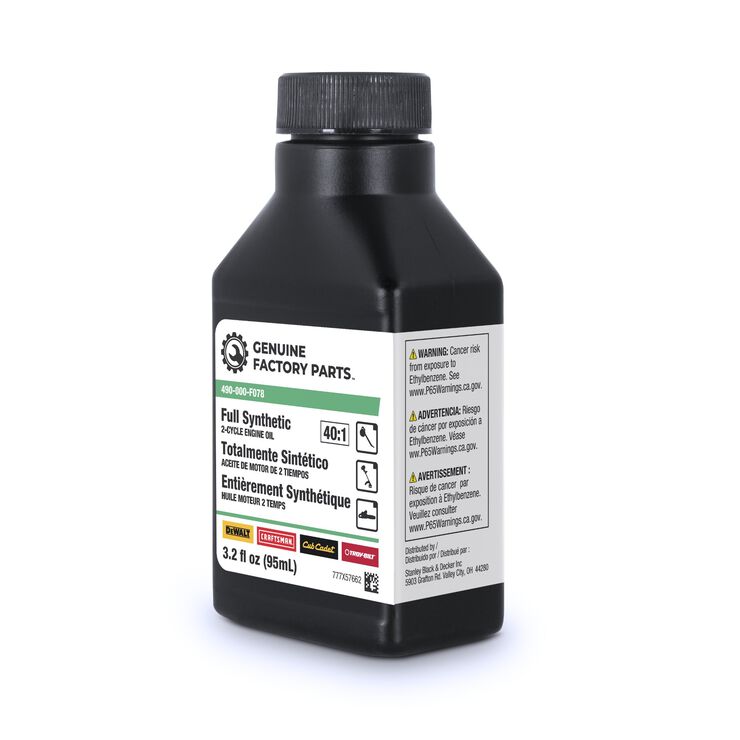 Synthetic 2-Cycle Engine Oil - 3.2 oz