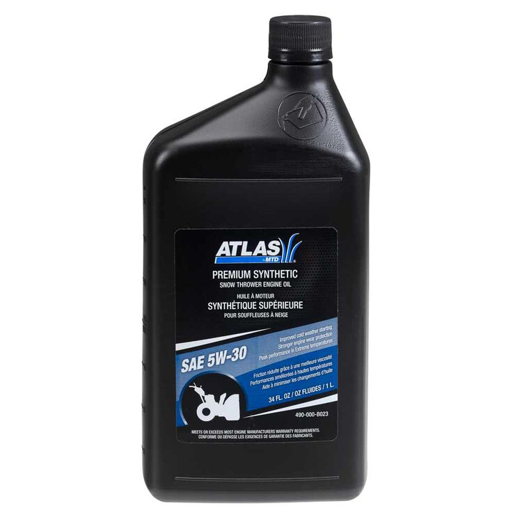 Atlas 5W 30 Synthetic 4-Cycle Snow Blower Oil