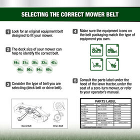 Riding Mower 50-inch Deck Belt