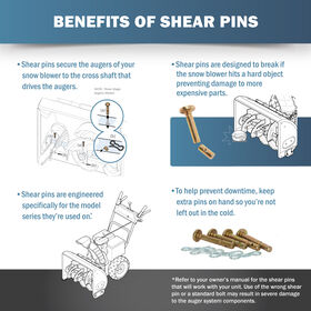 Shear Pin Kit, .25 x 1.5&quot;