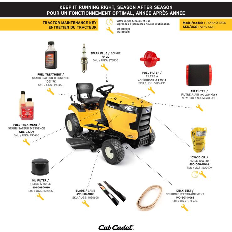 Xt1 Lt42 Riding Lawn Mower Cub Cadet Ca