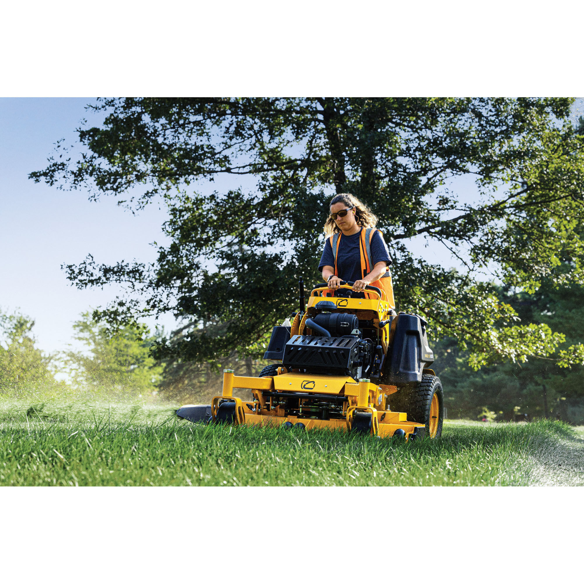 PRO X 654 EFI COMMERCIAL STAND ON MOWER