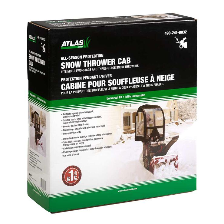 Cabine pour souffleuse &agrave; neige &#40;accessoire&#41;