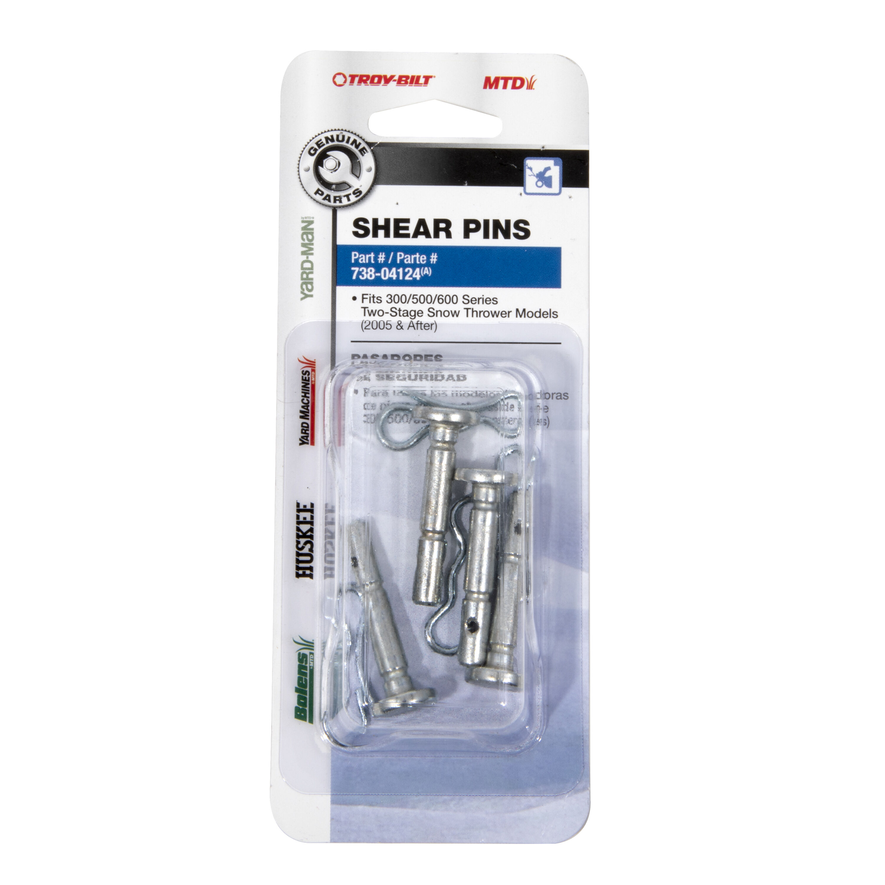 Shear Pin Kit, .25 x 1.5