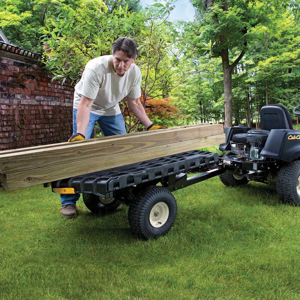 Riding lawn mower pull behind cart new arrivals