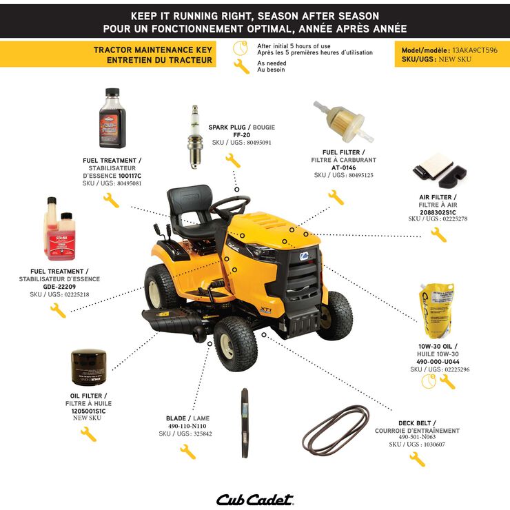 XT1 LT 46 13AKA9CT596 Cub Cadet CA