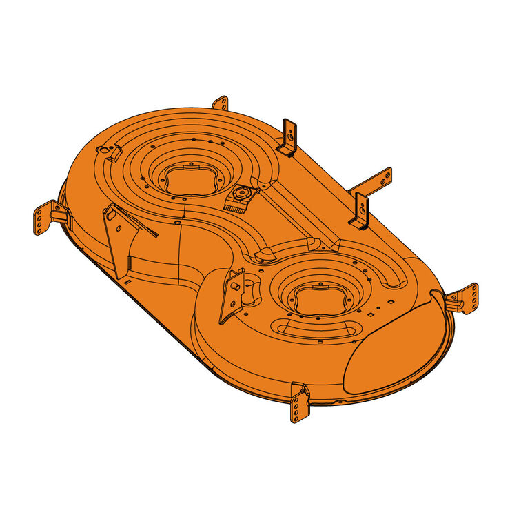 42" Deck Shell (Majestic Orange)