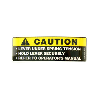 LBL.CAUTION SPRING TENSN.