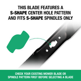 Mulching, Bagging and Side Discharging Blade for 21-inch Cutting Decks