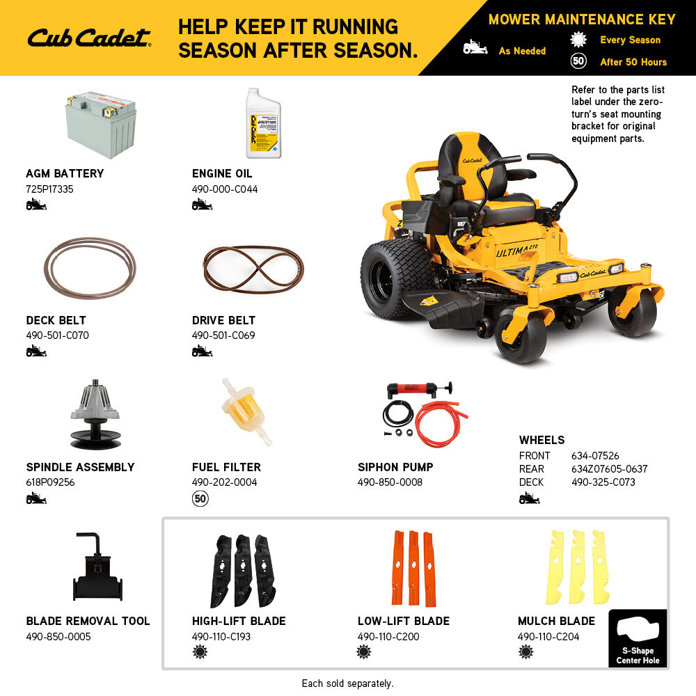 Cub cadet zero best sale turn mower battery