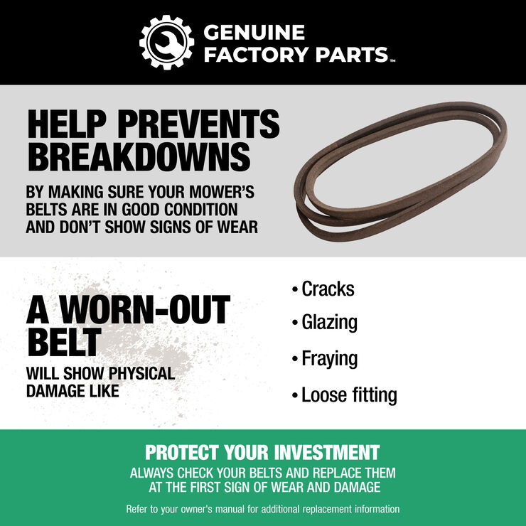 Riding Mower Upper Transmission Belt