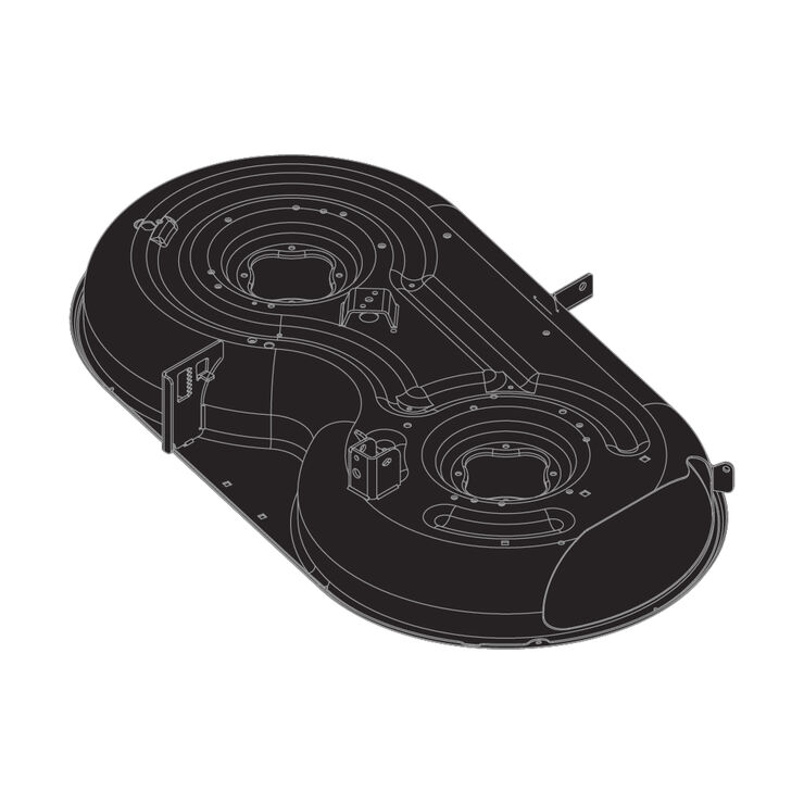 42" Deck Shell (Powder Black)
