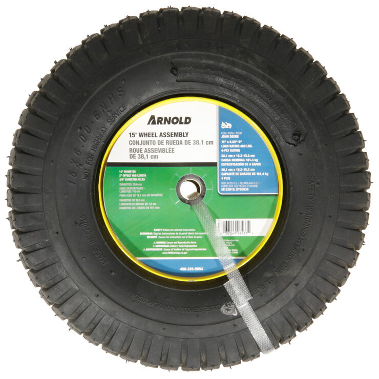 15" x 6.00"-6" Wheel Assembly