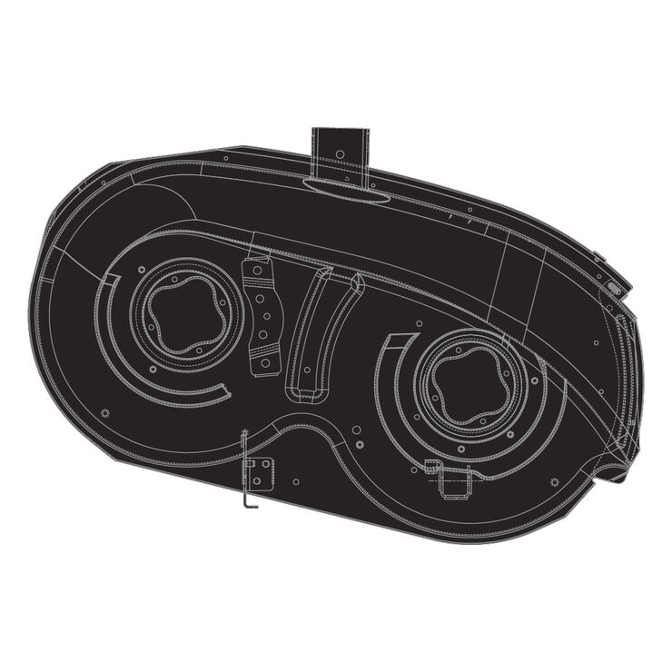 38&quot; Deck Shell without Wheel Bracket &#40;Red&#41;
