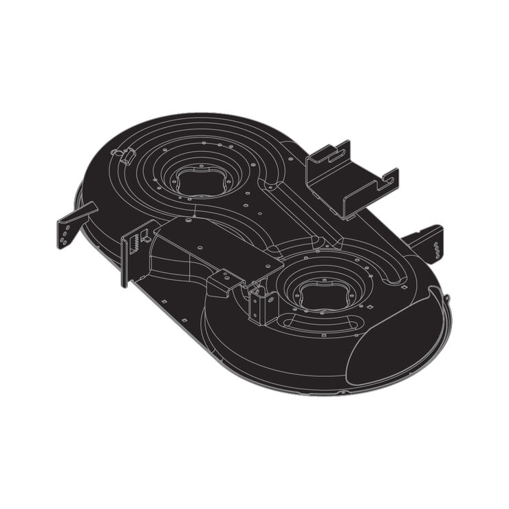42" Deck Shell (Powder Black)