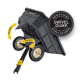 Poly Swivel Dump Cart