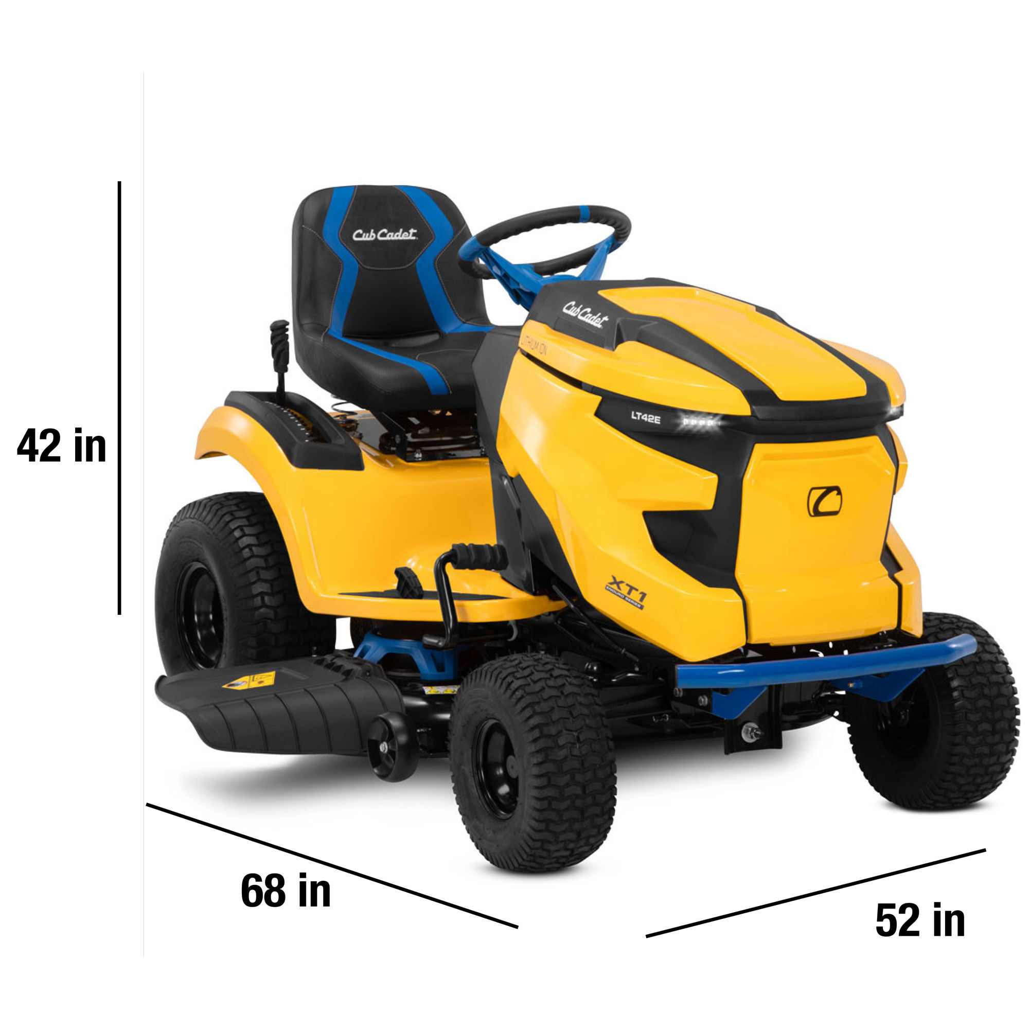 42 cut riding lawn mower top