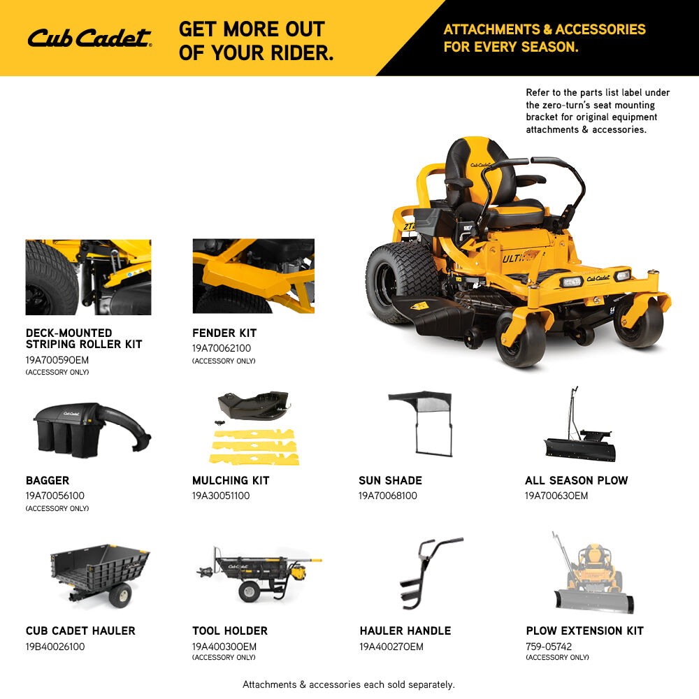 Cub Cadet Ultima ZT2 54 Zero Turn Mower