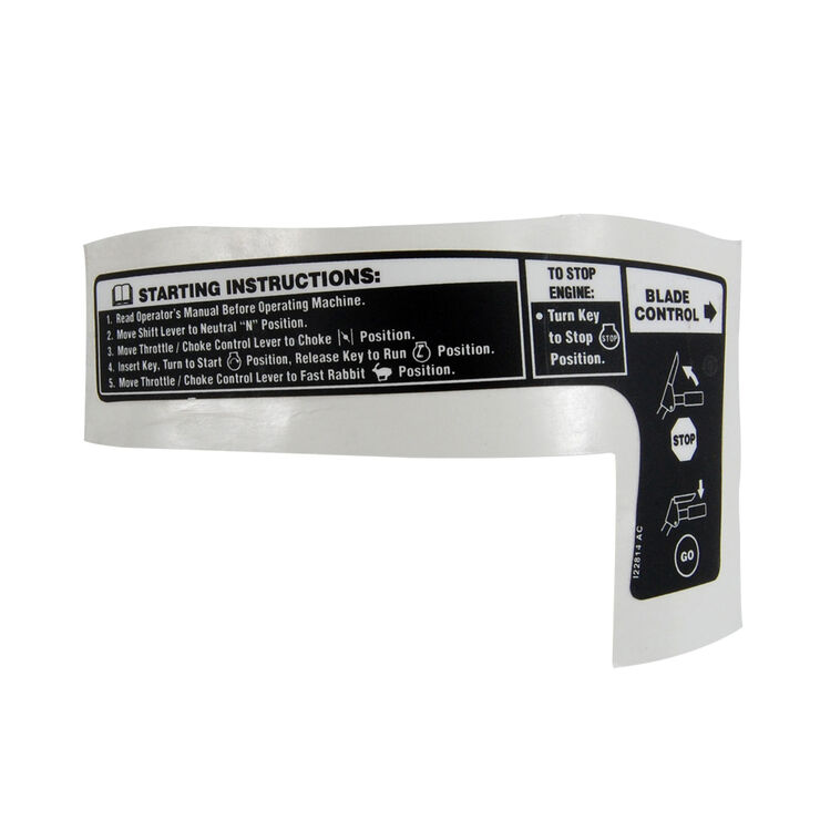 LABEL-WIDECUT HANDLE RH      N