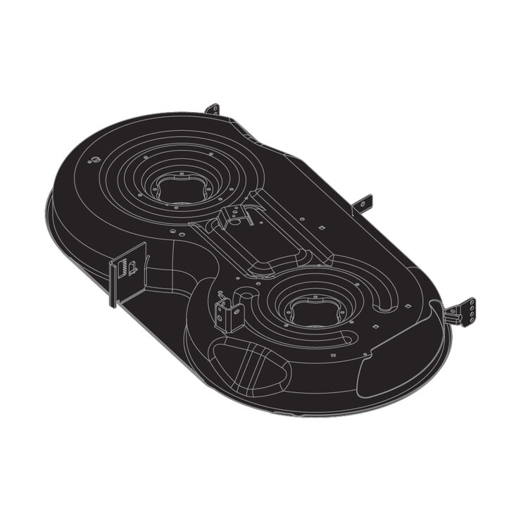 46" Deck Shell (Powder Black)