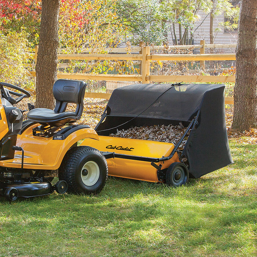 Grass sweeper for riding lawn mower outlet
