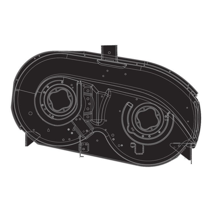 42" Deck Shell (Powder Black)