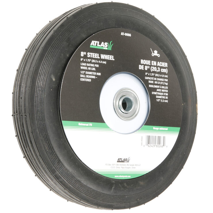 Roue ATLAS de 8&quot; &#40;20,3 cm&#41; en acier