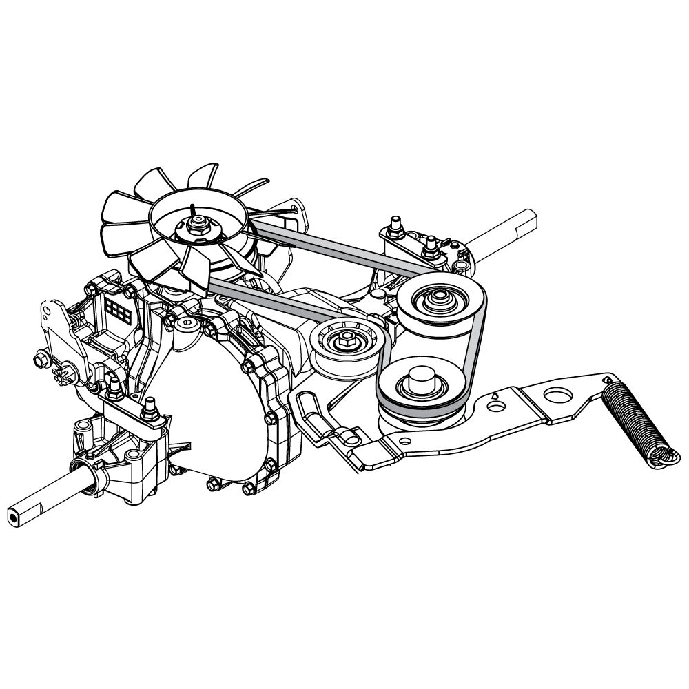Hydrostatic transmission lawn on sale mower