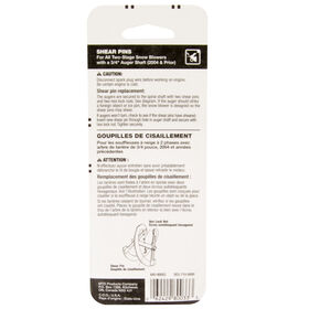 Shear Bolt Kit, 5/16-18 x 1.5"