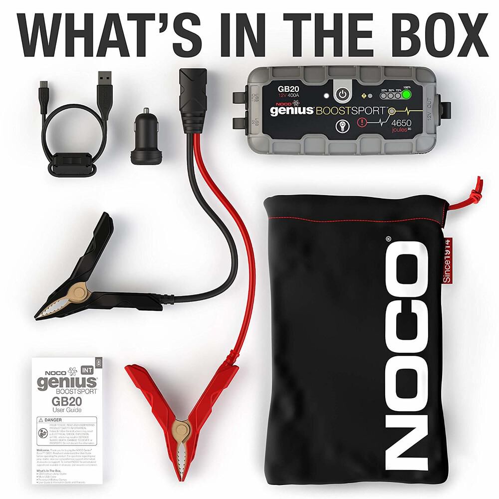 NOCO 400 Amp 12V Genius Boost Sport Lithium-ion Jumpstarter - GB20