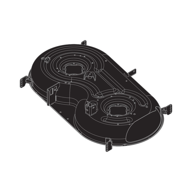 42" Deck Shell (Powder Black)