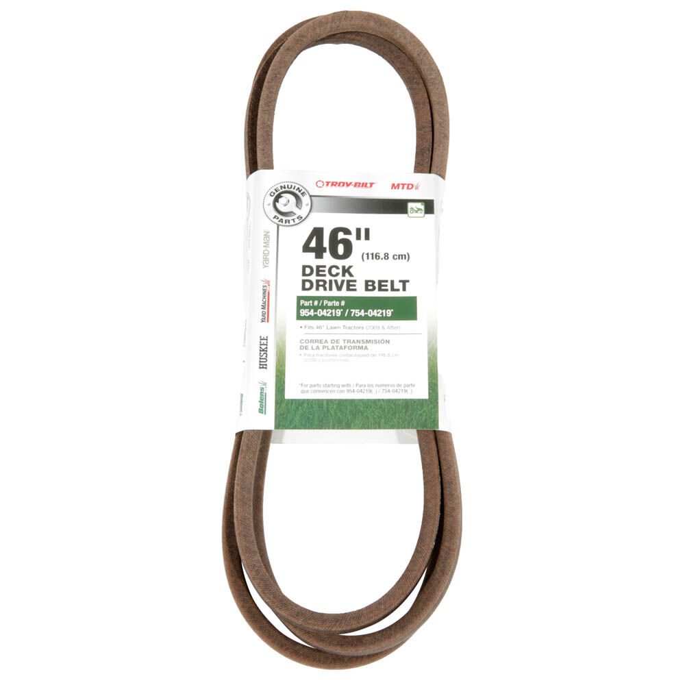 46 in craftsman deck belt clearance