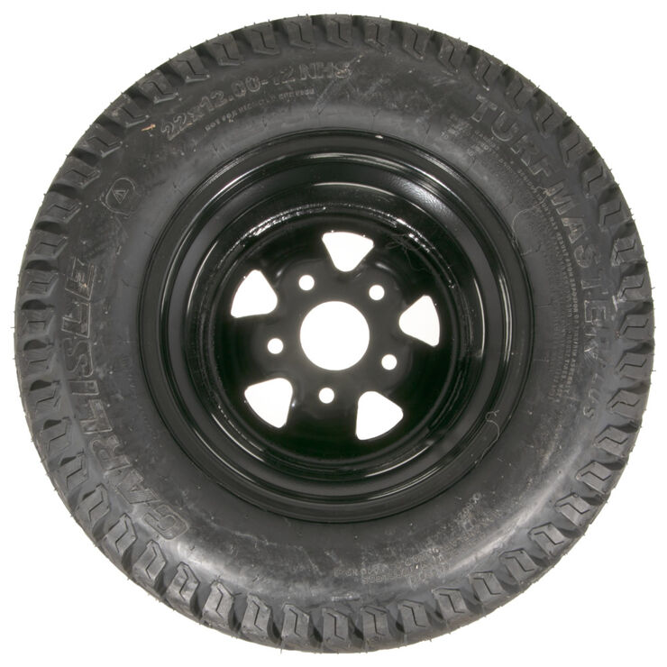 Wheel Assembly (22X12-12) (Turf Master) (Powder Black)