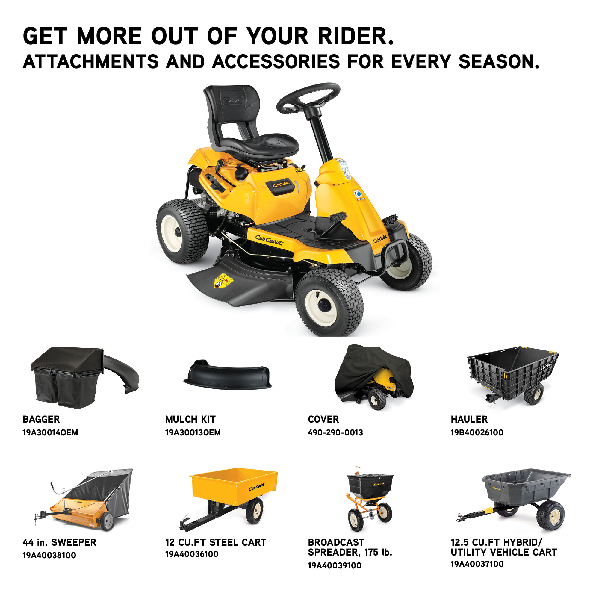 Cub cadet cc30 bagger top