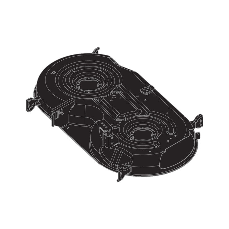 46" Deck Shell (Powder Black)