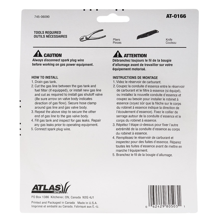 Fuel Line &amp; Shut-Off Valve Kit