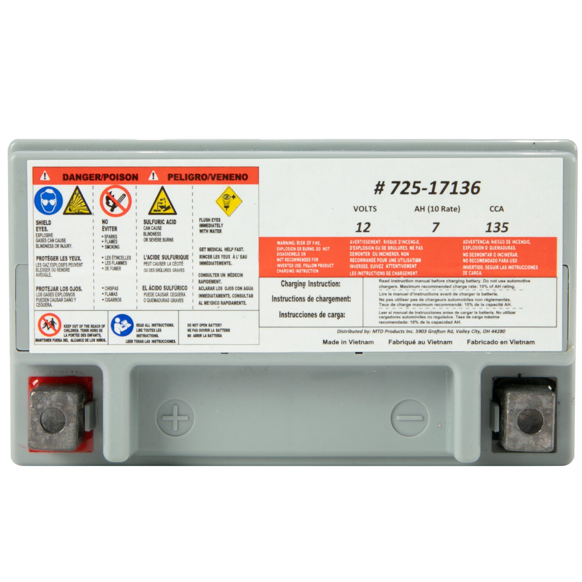 Cub cadet riding shop lawn mower battery