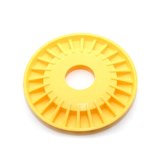 Hubcap-Wheel Yellow W/Hole Spoke