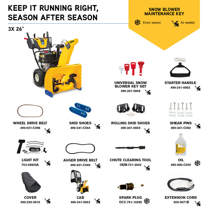 3X&trade; 26&quot; Snow Blower&nbsp;