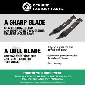Low-Lift Blade Set for 42-inch Cutting Decks