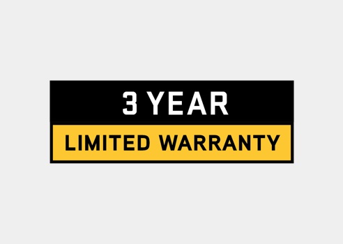 3 Year Limited Warranty graphic