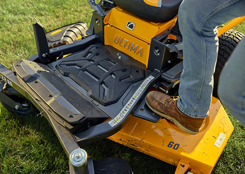 close up of Cub Cadet zero turn lawn mower