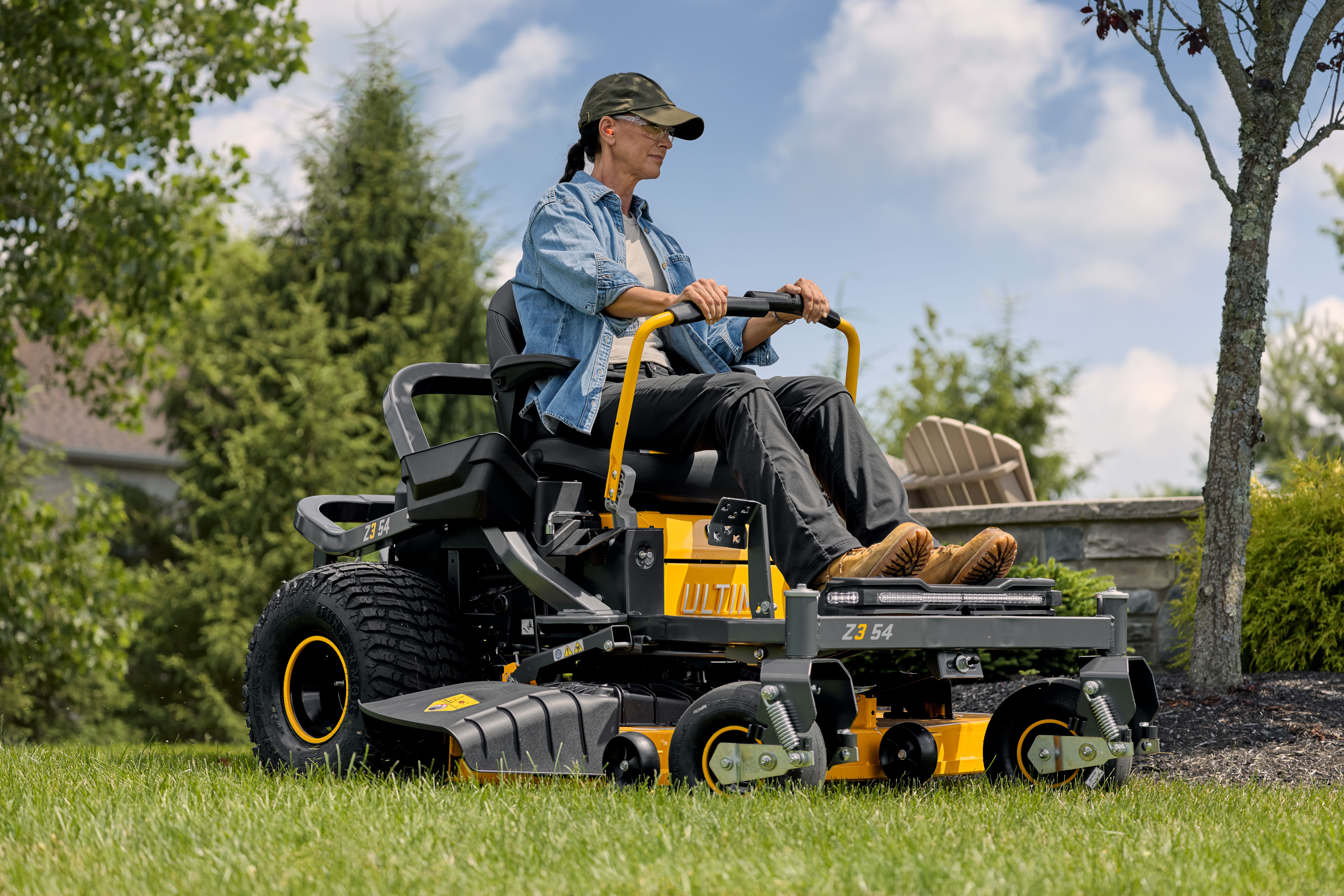 Cub Cadet Ultima ZT2 54 54-inch zero-turn lawn mower for residential lawn maintenance, offers enhanced maneuverability