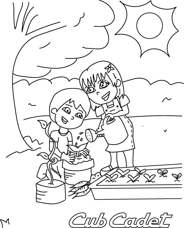 Cub Cadet Garden Colouring Book